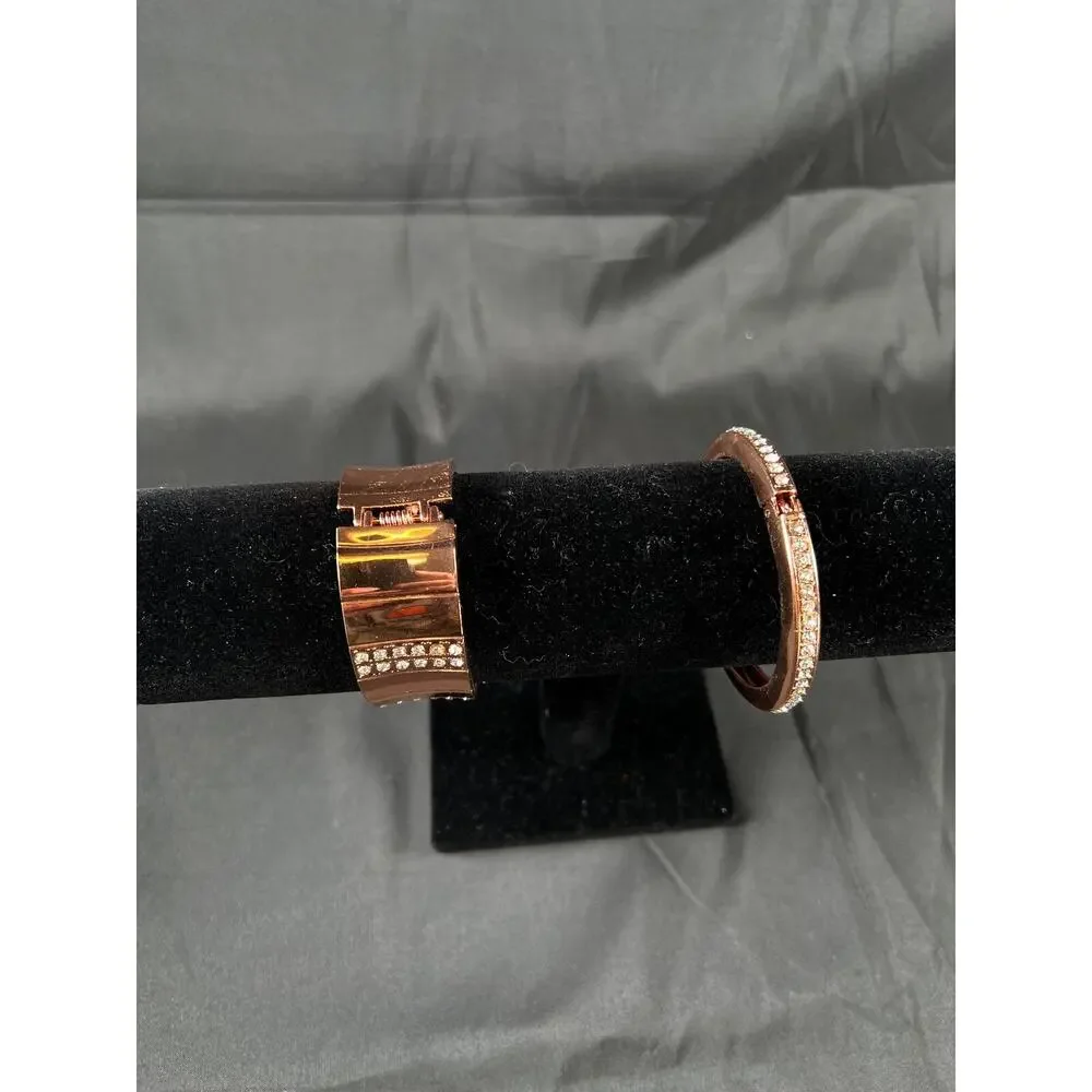 2X DILLARD'S womens jewelry bracelet fashion bronze tone